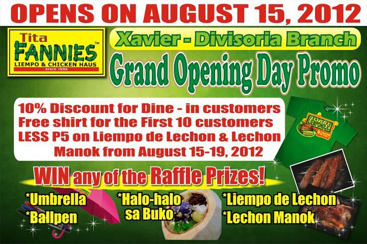 New Tita Fannies Branch Open In CDO, Tita Fannies Branch Open In CDO, Tita Fannies CDO, where to eat CDO, tita fannies cdo location, cdo guide, the Grand opening of Tita Fannies,the heart of Asia Cagayan de Oro, Cagayan de oro heart of Asia