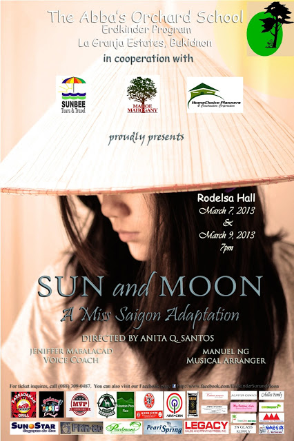 Sun and Moon: A Miss Saigon Adaption, Miss Saigon, Abba’s Orchard School Erdkinder, Sun and Moon: A Miss Saigon Adaption cagayan de Oro, Cagayan de Oro, CDo Guide