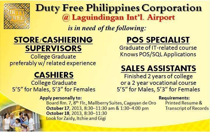 duty free cagayan de oro, duty free, Duty Free in Nothern Mindanao, Duty Free Mindanao, Duty Free Davao City,