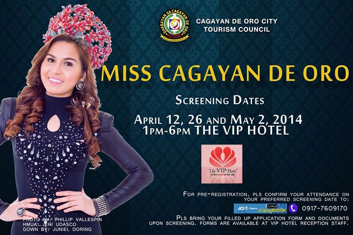 Screening Schedule of Miss Cagayan de Oro 2014, Miss cdo 2014, Miss cagayan de Oro 2014, Miss Cagayan de Oro 2014 winner, qualifications for Miss Cagayan de Oro 2014, searching Miss Cagayan de Oro 2014, searching Miss CDO 2014, searching Miss CDeO 2014