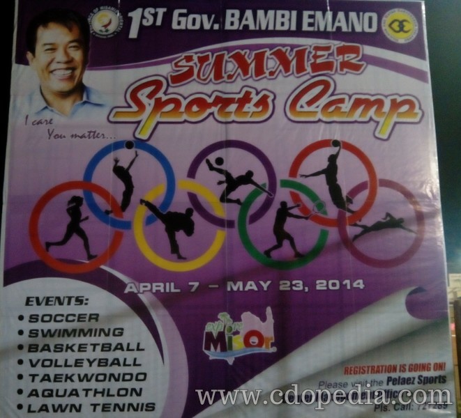 1st Summer Sports Camp of Cagayan de Oro, Summer Sports Camp, Governor Bambi Emano, sports summer camp, CDO Sports, CDO Guide, Cagayan de Oro
