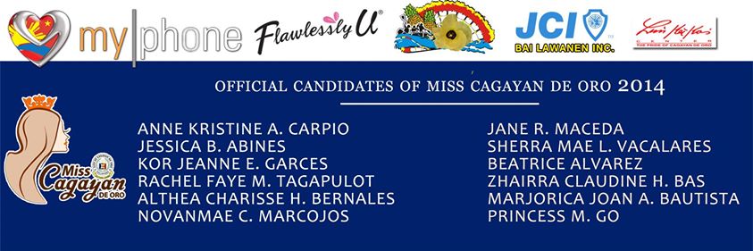 12 official candidates of 2014 Miss Cagayan de Oro, Miss CDO 2014, Miss CDO, 2014 Miss Cagayan de Oro, Miss Cagayan de Oro, screening of candidates for Miss CDO 2014, 12 official candidates