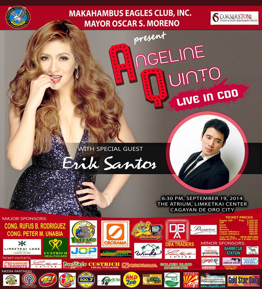 Live in CDO Angeline Quinto and Erik Santos