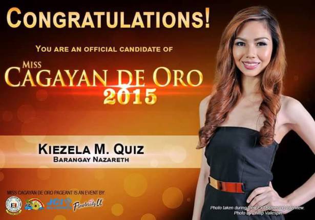 Miss Cagayan de Oro, Miss CDO 2015, Miss Cagayan de Oro 2015, Miss Cagayan de Oro candidates, official candidates of Miss Cagayan de Oro 2015, Miss Cagayan de Oro winner, Miss Cagayan de Oro 2015 schedule, Miss CdeO, Miss Cagayan de Oro talents