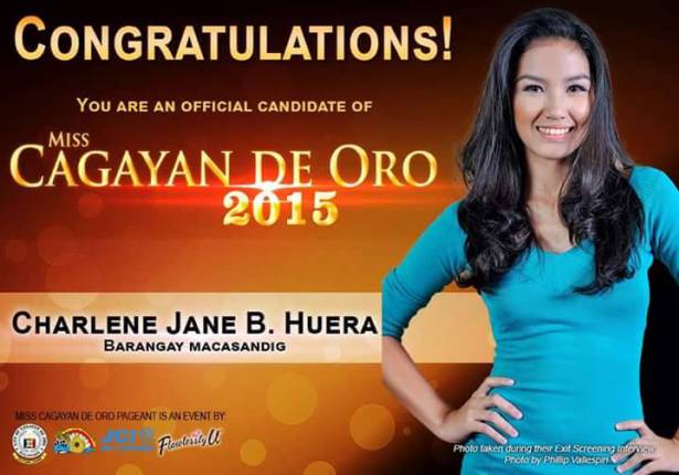 Miss Cagayan de Oro, Miss CDO 2015, Miss Cagayan de Oro 2015, Miss Cagayan de Oro candidates, official candidates of Miss Cagayan de Oro 2015, Miss Cagayan de Oro winner, Miss Cagayan de Oro 2015 schedule, Miss CdeO, Miss Cagayan de Oro talents