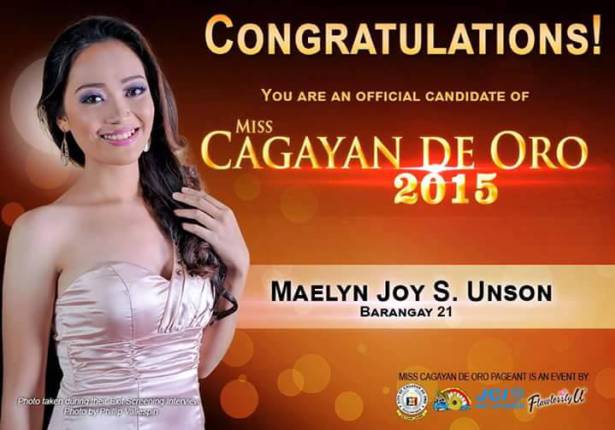 Miss Cagayan de Oro, Miss CDO 2015, Miss Cagayan de Oro 2015, Miss Cagayan de Oro candidates, official candidates of Miss Cagayan de Oro 2015, Miss Cagayan de Oro winner, Miss Cagayan de Oro 2015 schedule, Miss CdeO, Miss Cagayan de Oro talents