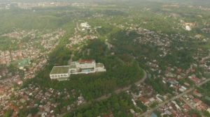 Aerial view of Pryce Plaza Hotel (distance view)