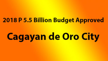 city budget, cagayan de oro city budget, 2018 budget