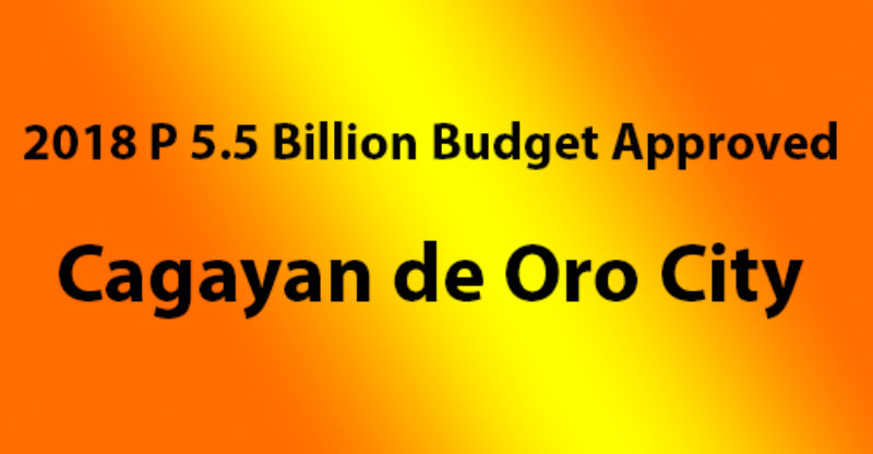 city budget, cagayan de oro city budget, 2018 budget