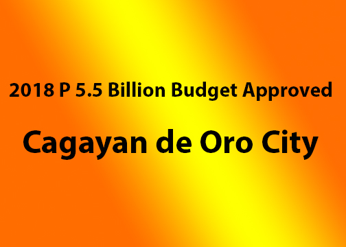 city budget, cagayan de oro city budget, 2018 budget