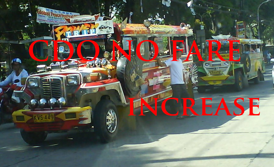 No fare increase, CDO No fare increase, LTFRB 10, No fare increase Nothern Midanao