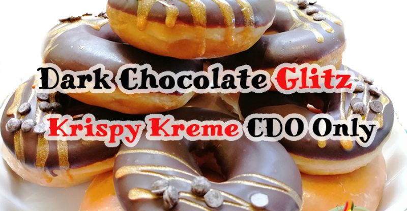 Dark Chocolate Glitz, Krispy Kreme Cagayan de Oro, Krispy Kreme Davao, Krispy Kreme Philippines, Exclusive For Mindanao, Krispy Kreme Exclusive For Mindanao, Krispy Kreme Dark Chocolate Glitz