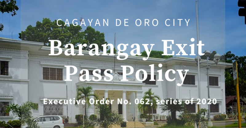 Cagayan de Oro Barangay Exit Pass Policy