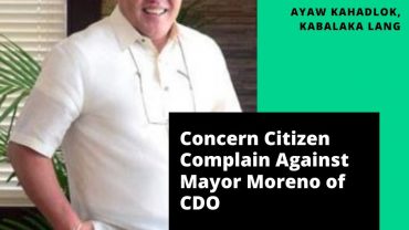 Mayor Oscar Moreno of Cagayan de Oro