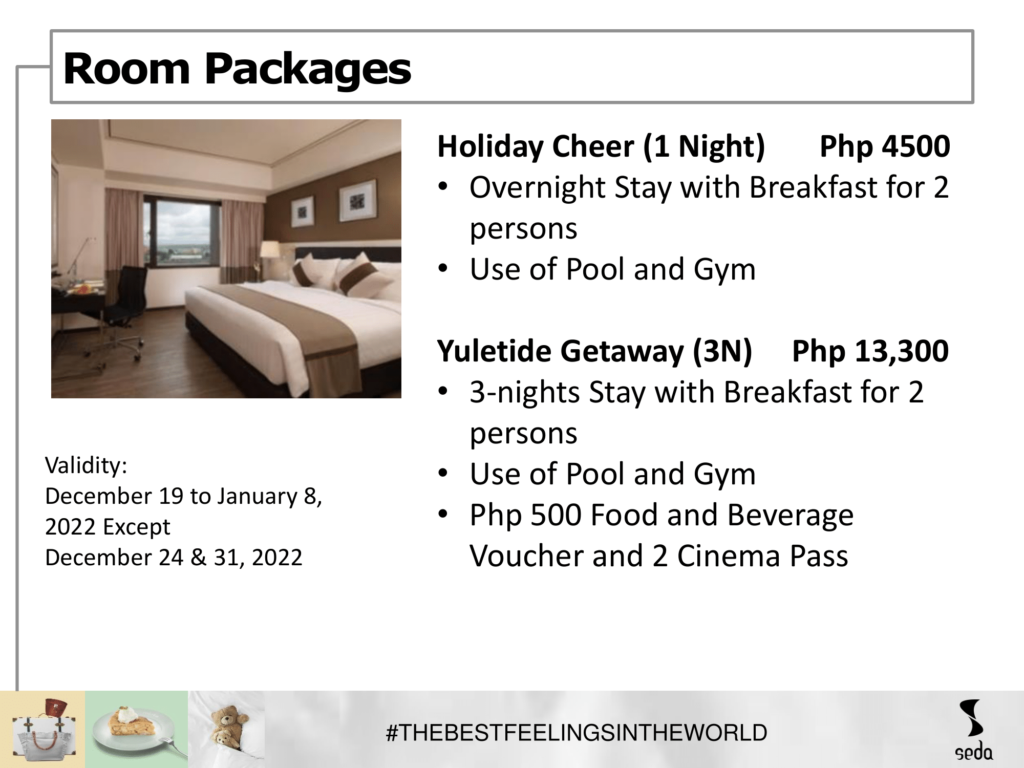 Christmas Promo, Seda Centrio Hotel, Seda Centrio Hotel Promo, Promo Package, Christmas Package, Seda Centrio, Seda Hotel, Cagayan de Oro Hotels