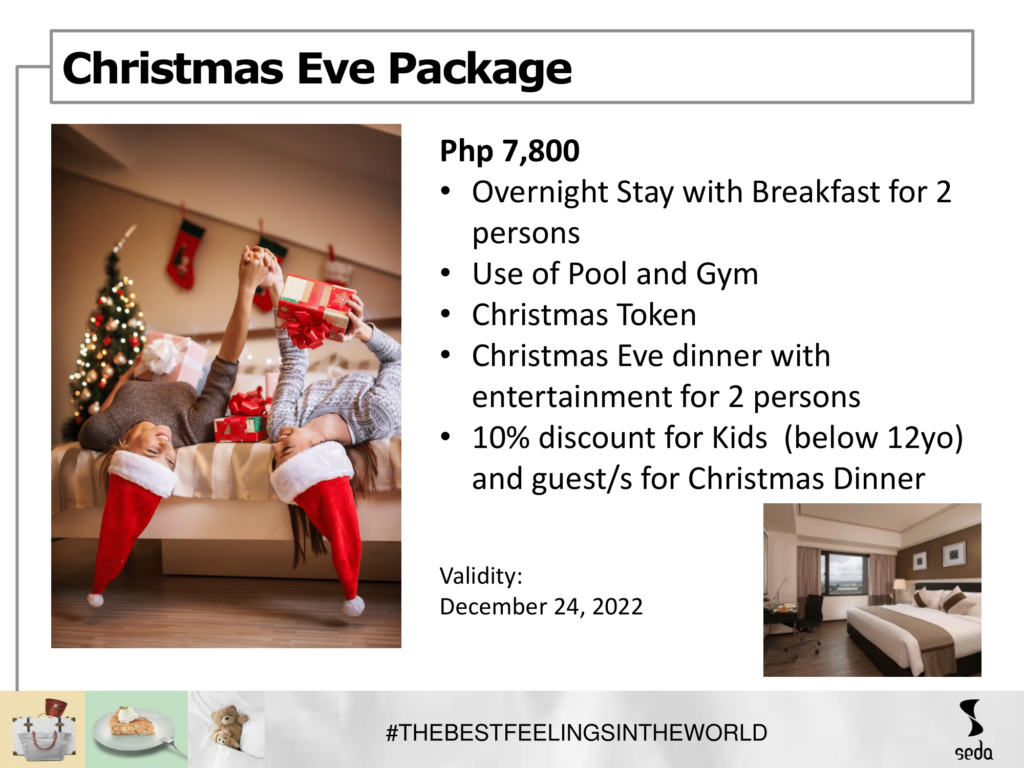 Christmas Promo, Seda Centrio Hotel, Seda Centrio Hotel Promo, Promo Package, Christmas Package, Seda Centrio, Seda Hotel, Cagayan de Oro Hotels