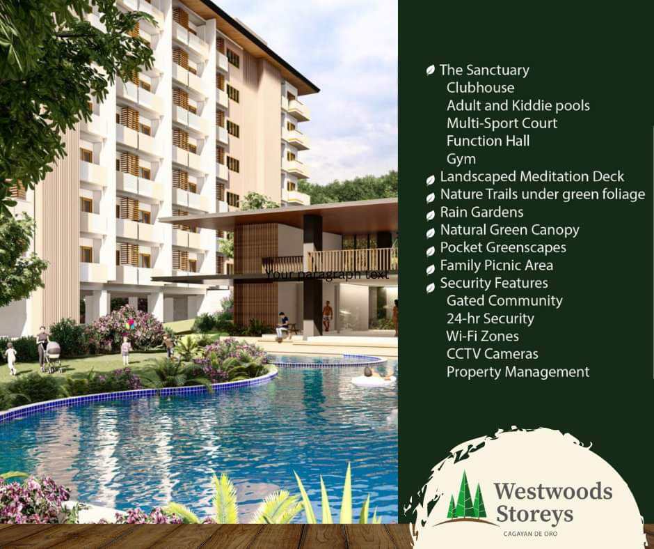 Westwoods Storeys, Cagayan de Oro condominium, Forest resort-inspired condo, Low-density condominium, Urban rainforest living, Peaceful living in CDO, Green development, Nature-inspired condominium, Eco-friendly living, Sanctuary city living