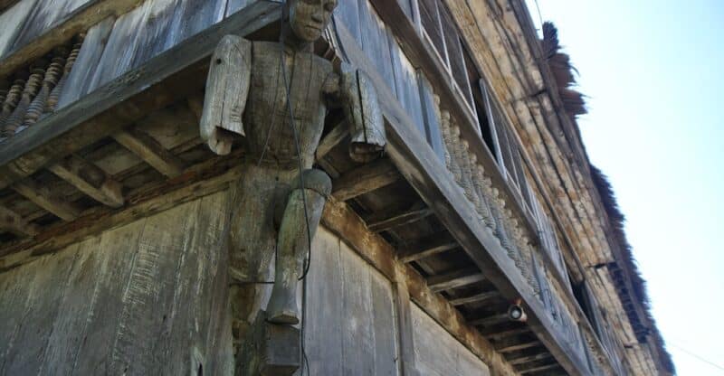 Wooden atlases or 'oti-ot' detail